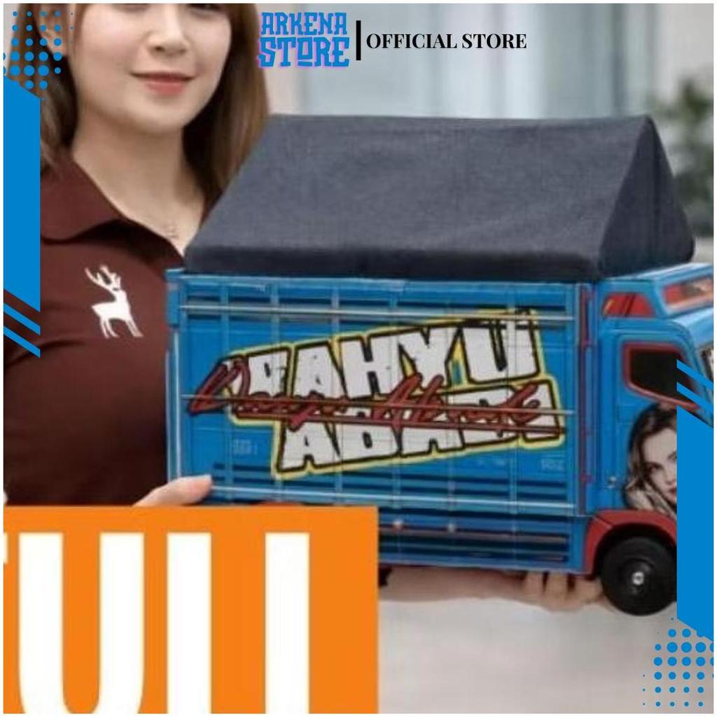 Miniatur Truk Hias Viral Custom 53x49 cm Full Variasi Pajangan Koleksi Truk Oleng Unik Mainan Trek X