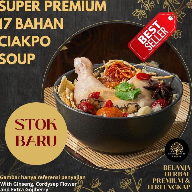 Bumbulengkap- Super Tim Ayam Ginseng Terlengkap 17 Bahan Ciapo Chicken Herbal Soup