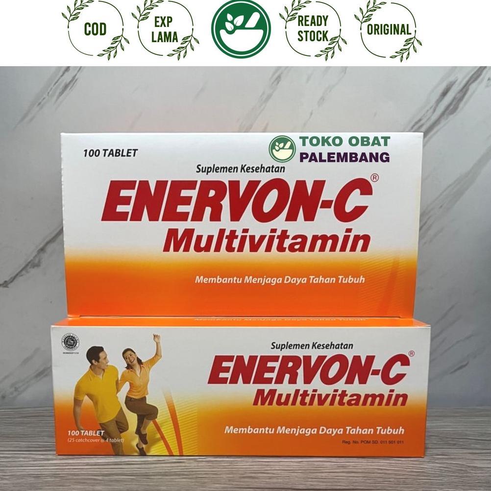 1 Box ENERVON C Strip Isi 100tablet ENERVON-C Strip Box Multivitamin ENERVONC Strip Vitamin C Vitami