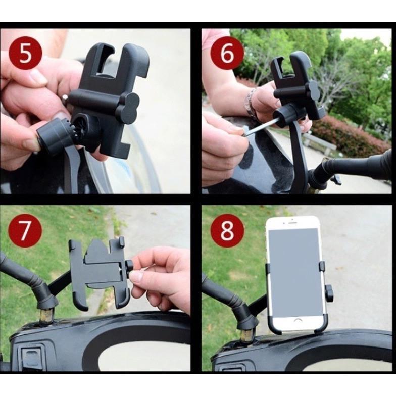 Grade Ori Holder Hp Motor Besi Di Spion Motor Full Metal Body  Motorcycle Holder  Motorcycle Phone H