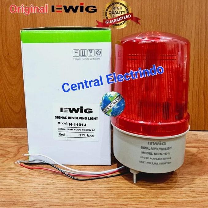 Callyou- Rotary Lamp Led N1101J (Buzzer) Merah Multivolt/3 Model.