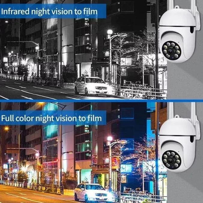 Lengkap,Cod,Bisa- Ip Camera Cctv Outdoor Cctv Wifi 360 Ptz Pan Tilt 8 Mp V380 Pro