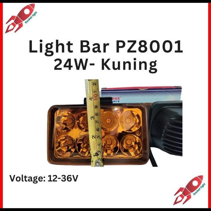 Promo Lampu Sorot LED Bar Mobil LED Light Bar Offroad Runlai 24 watt kuning Diskon
