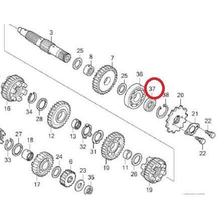 Oil Sil Seal As Gear Gir Depan Honda Cbr Cbr250R Cbu Cbr 250R Cbr250 R 250-R Fi Cbu Kyj