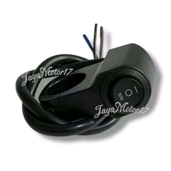 TERLARIS SAKLAR STANG 3 MODE ON OFF ON KLEM STANG SAKLAR LAMPU 3 FUNGSI BAHAN ALMUNIUM MOTOLHT 1 PCS