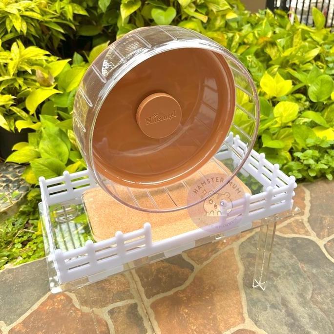 Platform Hamster Akrilik Pagar | Meja Hamster Akrilik