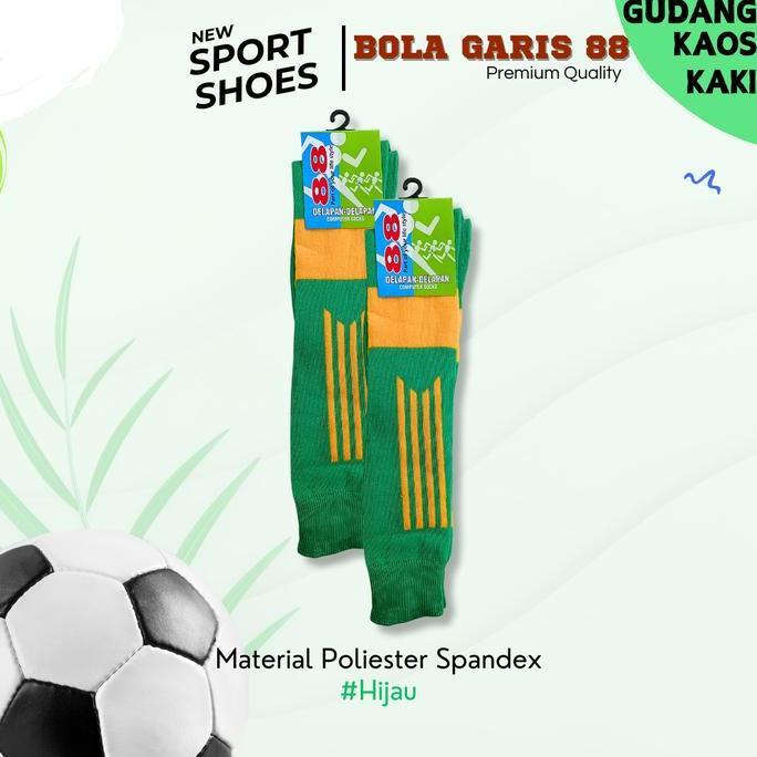Fotwell- 1 Lusin 6 Pasang Kaos Kaki Sepak Bola/Kaos Kaki Futsal /Kaos Kaki Bola Panjang Selutut/Kaos