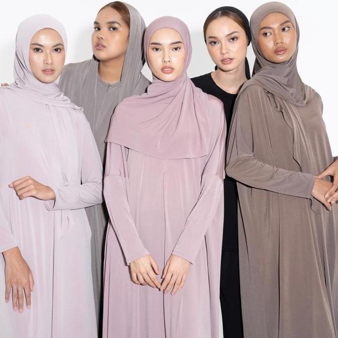 Shukyo- Hameeda - Sahar Batwing Dress | Loose Jersey Dress Busui Gamis Basic Gold Lembut
