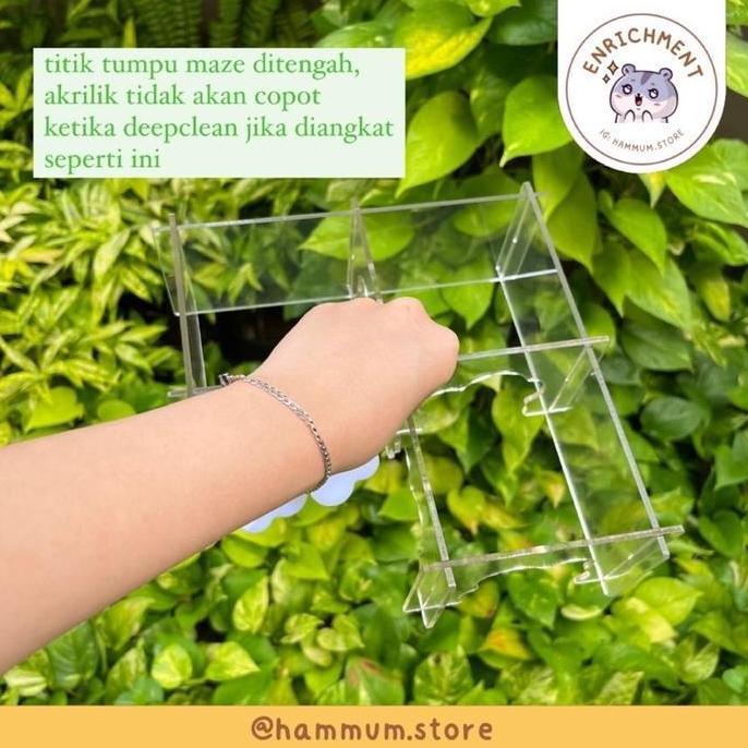 Set Kandang Hamster | Kandang Akrilik Hamster | Acrylic Hamster Cage | Aksesoris Dekorasi Kandang | 