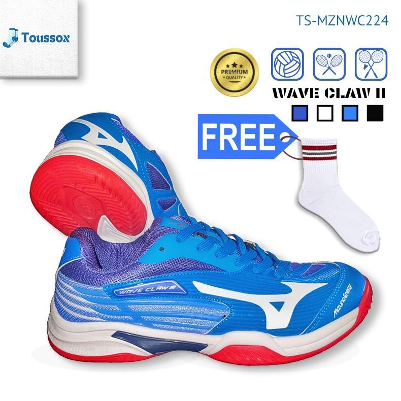 terbaru sepatu olahraga badminton bulu tangkis tennis voli mizuno wave claw 2