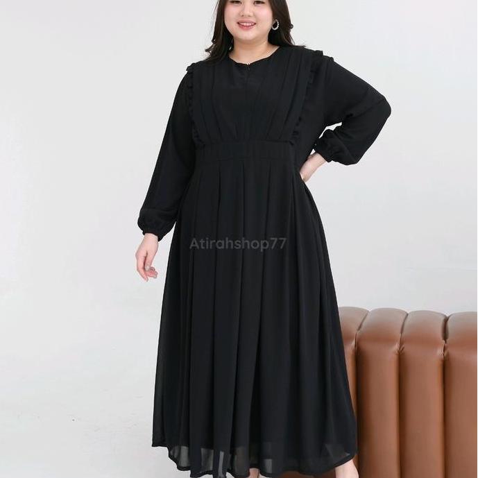 Shukyo- Gamis Ceruty Jumbo Ld130Cm Ld140Cm Polos