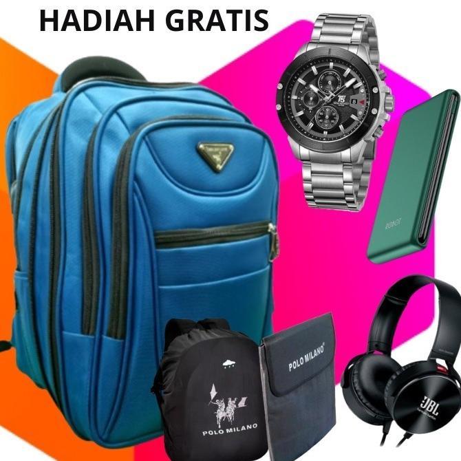 BEST SALE ( HADIAH GRATIS ) POLO MILANO 20 INCH RANSEL KERJA TAS SEKOLAH KUNCI USB PORT 0RIGINAL TAS