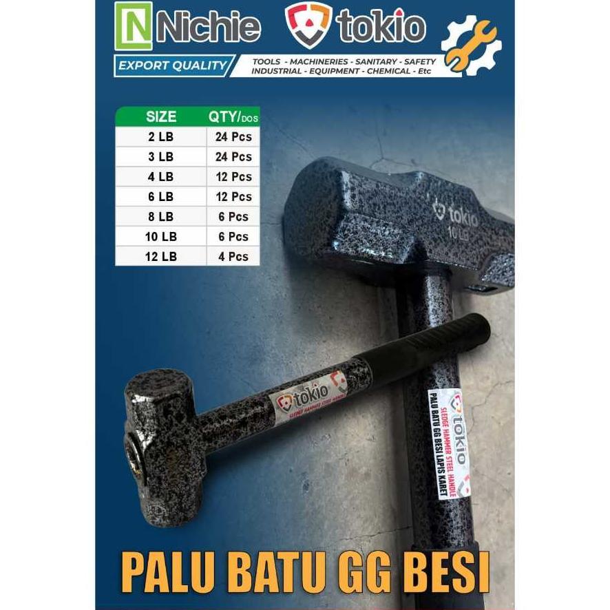 Tokio Palu Batu Gg Besi 2 Lb 3 Lb 4 Lb 6 Lb 8 Lb Bodem Pecah Batu Gagang Besi Beton Tembok Cor