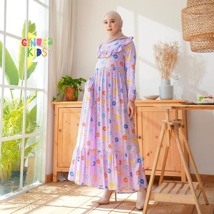 GYN HD Lilac Baju Homedress Couple Ibu Anak Gynura
