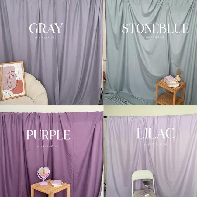 Kain Baground 3M X 2.4M Untuk Studio Foto Produk Warna Warni Pastel Rayon Katun Polos Properti Foto 