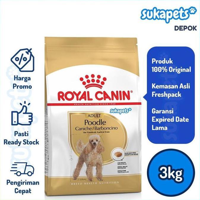 Royal Canin Poodle Adult Makanan Anjing Dewasa Poodle 3kg