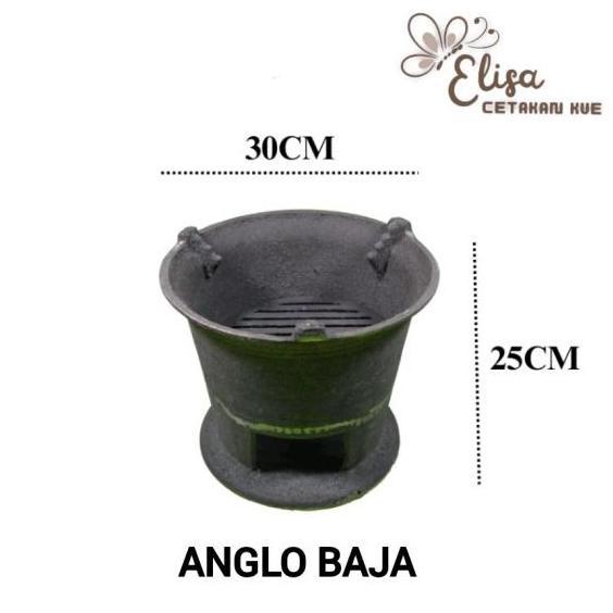 ANGLO BESI COR 30 CM / ANGLO ANGKRINGAN TUNGKU ARANG / TUNGKU BESI DS