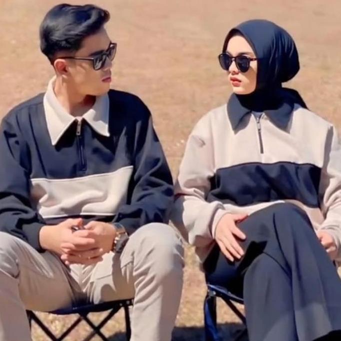Baju Couple Rugby Pasangan Sporty - Set Baju Rugby - Pakaian Couple Stylish - Fashion Couple Outfit 