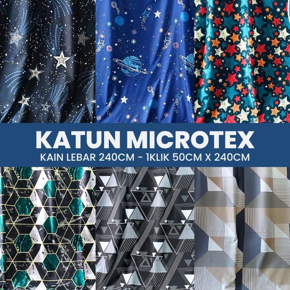 AYYS - BAHAN KAIN KATUN POLYMICRO MOTIF ABSTRAK