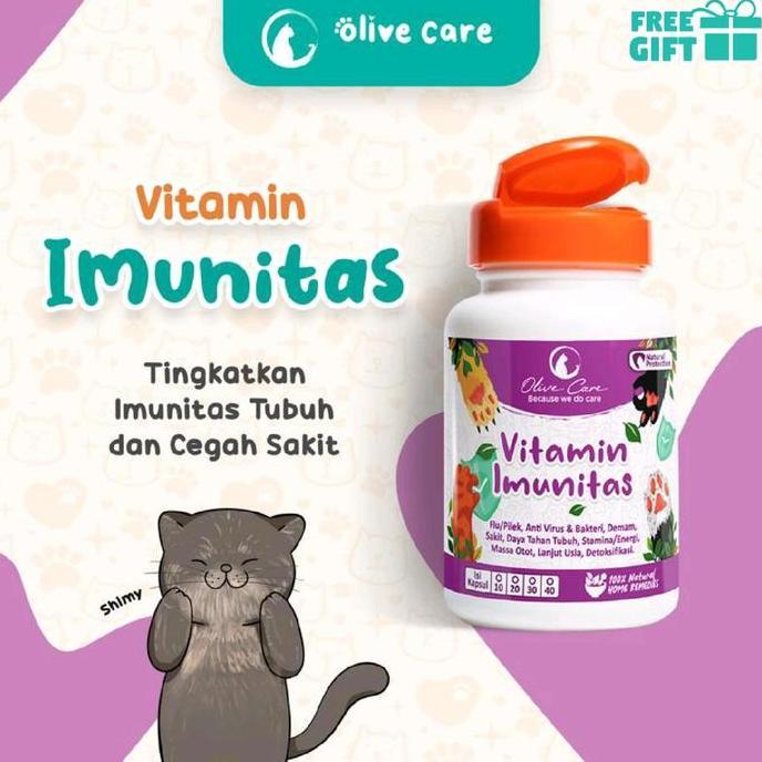 Youcat- O Care Vitamin Kucing Imunitas Obat Sakit Flu Pilek Demam Lemas Daya Tahan Tubuh Kucing
