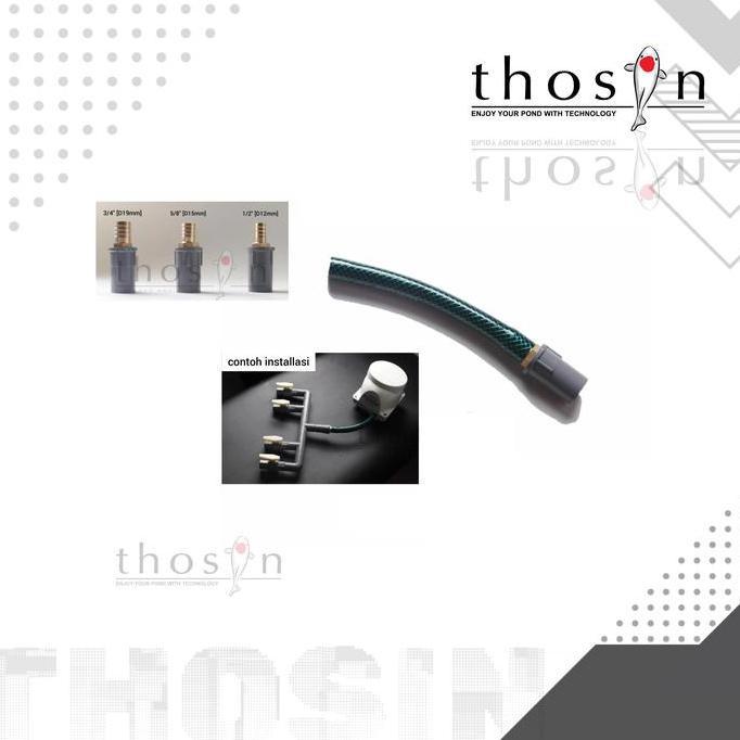 Fisch- Sambungan Konektor Connector Mesin Aerator Selang 1/2 Ke Pipa 1/2 In