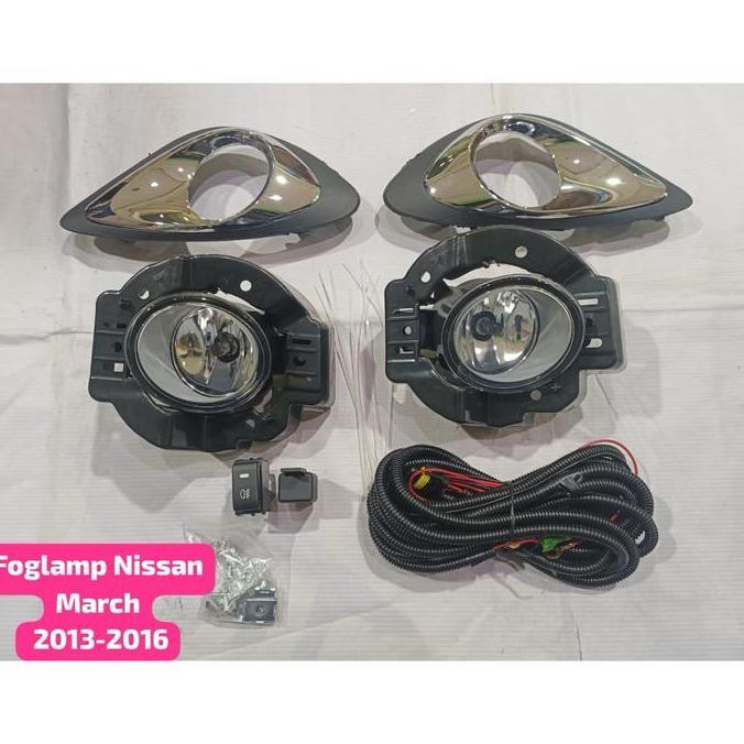 Promo Foglamp Fog Lamp Lampu Kabut Lampu Bumper Depan Nissan March 2010 2011 2012 & 2013 2014 2015 2
