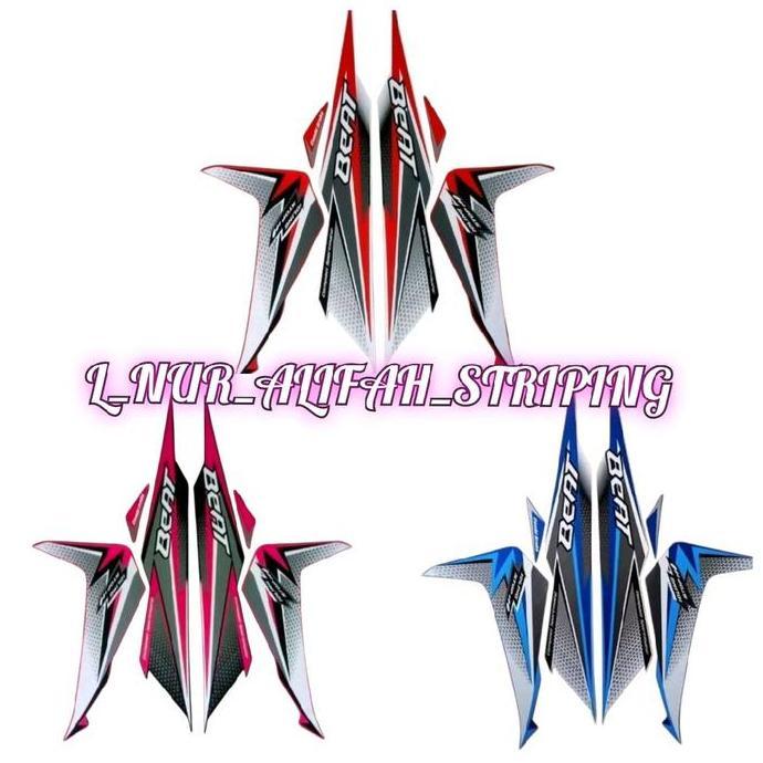 Stiker Striping Lis Les Polet Body Motor Beat Fi Cbs Iss 2018 Skotlet Motorcycle