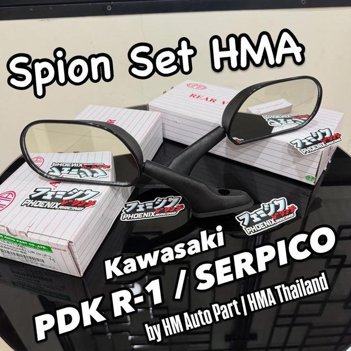 Spion Serpico Pdk R1 By Hma Thailand Rear View Mirror Assy Kawasaki Ninja Serpico / Pdk R-1 Hma Thai