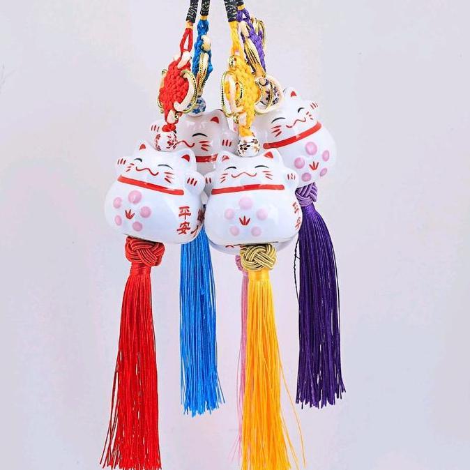 Promo Car Pendant Lucky Cat / Gantungan Spion Kaca Mobil Kucing Hoki Diskon