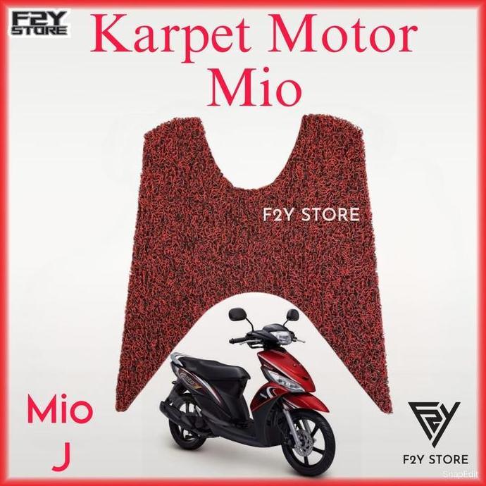 Karpet Motor Mio J Premium, Karpet Mie Mio, Pijakan Kaki Mio
