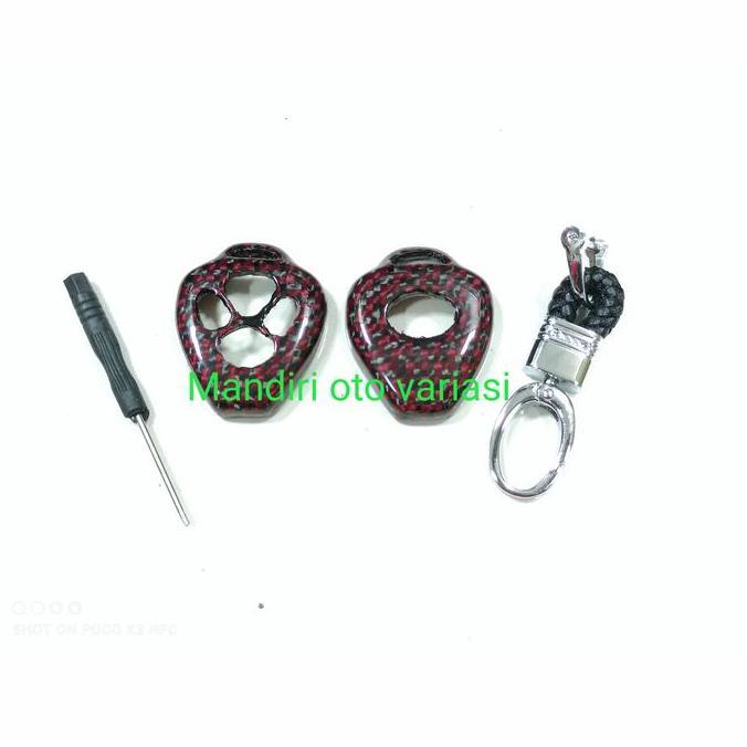 CASING KUNCI CARBON INNOVA 4 TOMBOL COVER KUNCI REMOT INNOVA READY