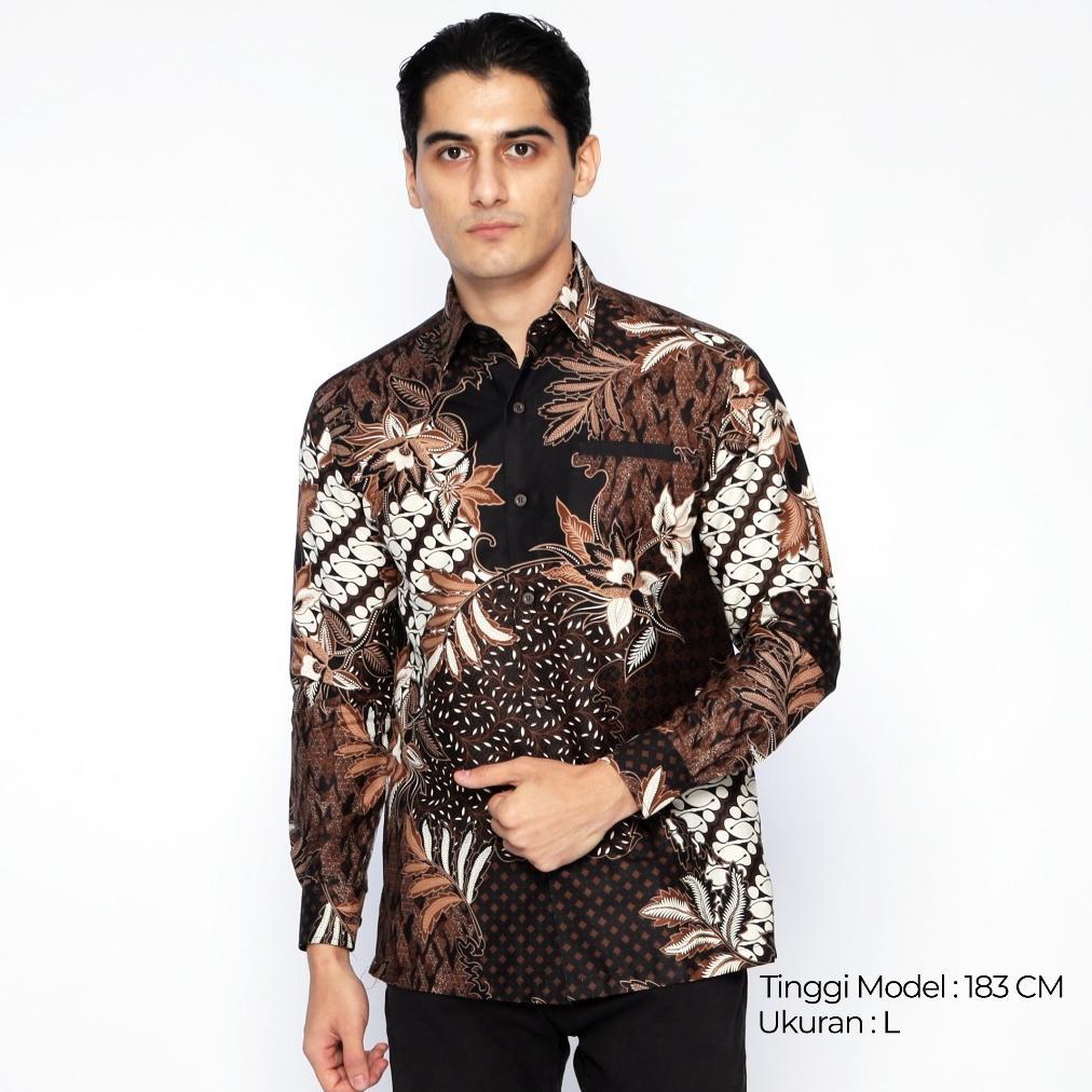 TERMURAH Casella Kemeja Batik Pria Lengan Panjang | Baju Batik Pria Pandawa Series