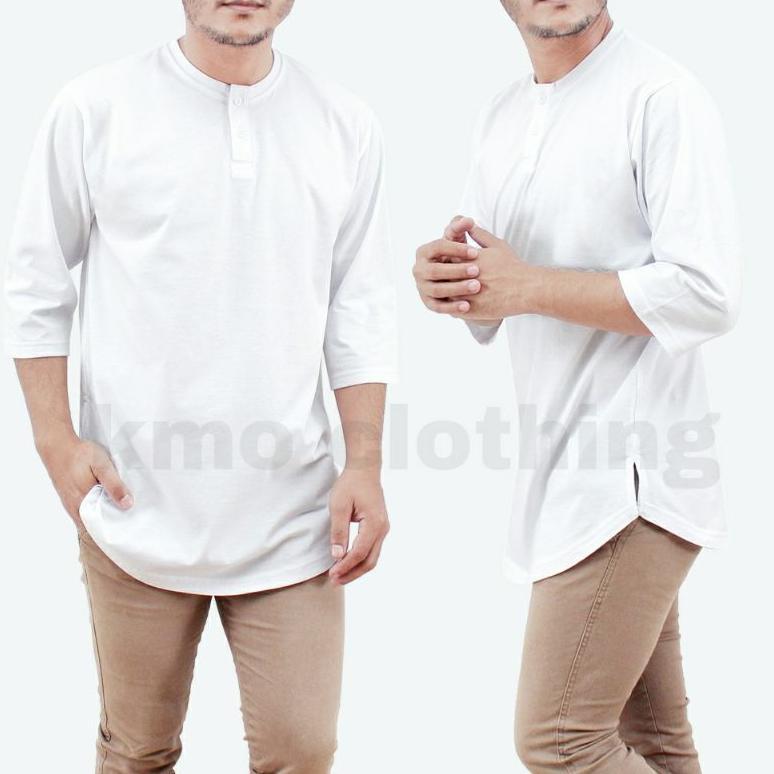 BEST DEALS GPB KAOS KURTA PAKISTAN PRIA MUSLIM LENGAN 3/4 T SHIRT LOONGLINE