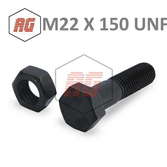 BAUT BAJA HTBGRADE 8.8 + MUR |8| UNF M22 X 150 MURAH!
