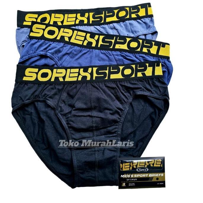 New Cd Pria Sorex Man Sport M 3010 Katun Karet Boxer Isi 3 Pcs | Celana Dalam Cowok Berkualitas