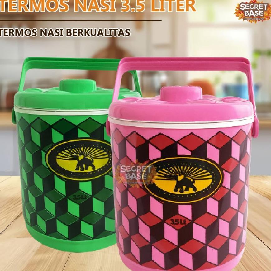 Termos Nasi 3,5 Liter - Termos Es Batu Tahan Lama / Rice Bucket / Tempat Nasi 3,5L