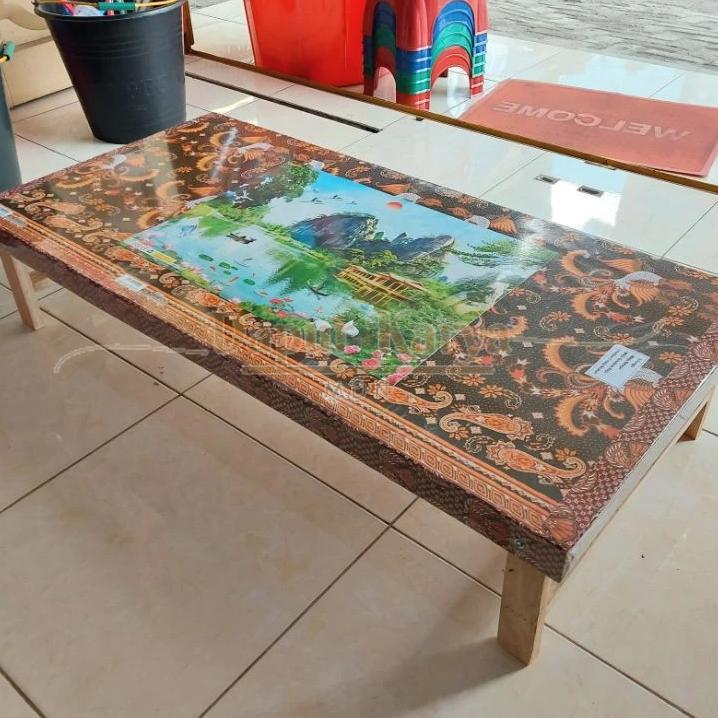 Meja Lipat Kayu Belajar Setrika Serbaguna Jumbo Panjang - Dapur Karya Mdn