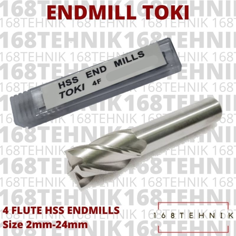 Endmill Toki Semua Ukuran / End Mill / Mata Bor Frais / Endmill 4 Flute / Endmill Mata 4 / Endmill 2