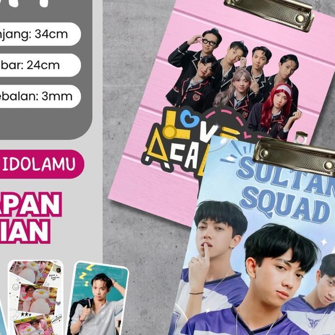 Clipboard Papan Ujian Kori Banyak Variasi Luci Bonus Photocard - Kayu Mdf 3Mm