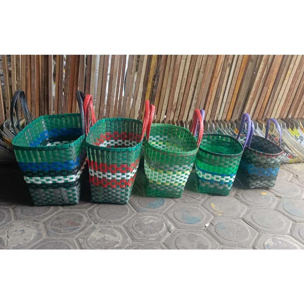 Bisa Cod Tas Anyaman Plastik Kaca Premium / Tas Anyam Plastik Tebal Super Jumbo 5 Varian Ukuran / Ta