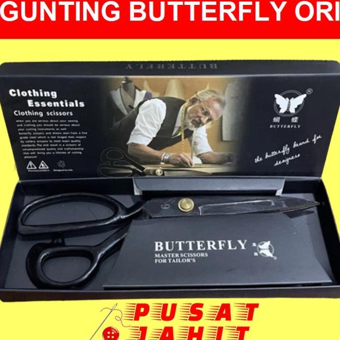 Gunting Tailor Butterfly Hitam Gunting Bahan Kain Original