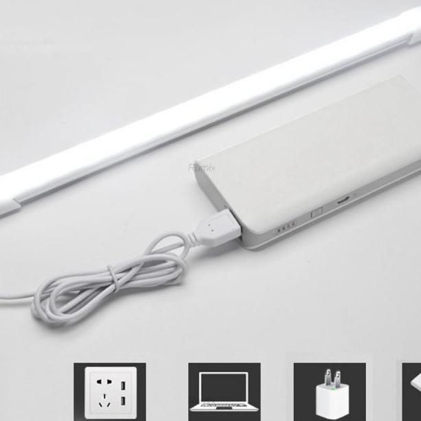 Kiseki Lampu Led Usb 35Usb 45Usb Lampu Neon Lampu Belajar Neon Led Strip Cahaya Putih Lampu Dinding