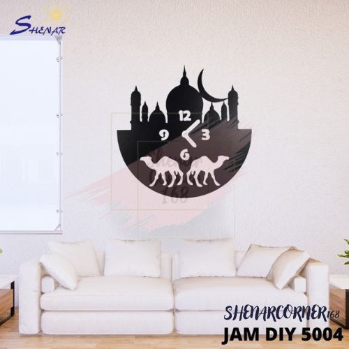 Shenar Jam Dinding Diy Kecil Angka Huruf Motif 3D Stiker / Jam Kecil Tempel Tembok, Shenarcorner168