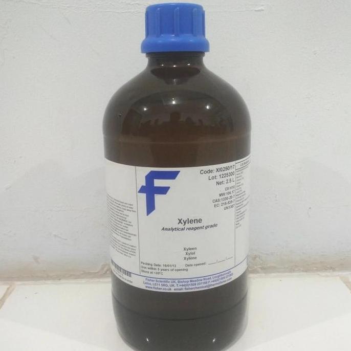 TERBARU - Xylene AR / Xylol AR 99.13% , Fisher Scientific