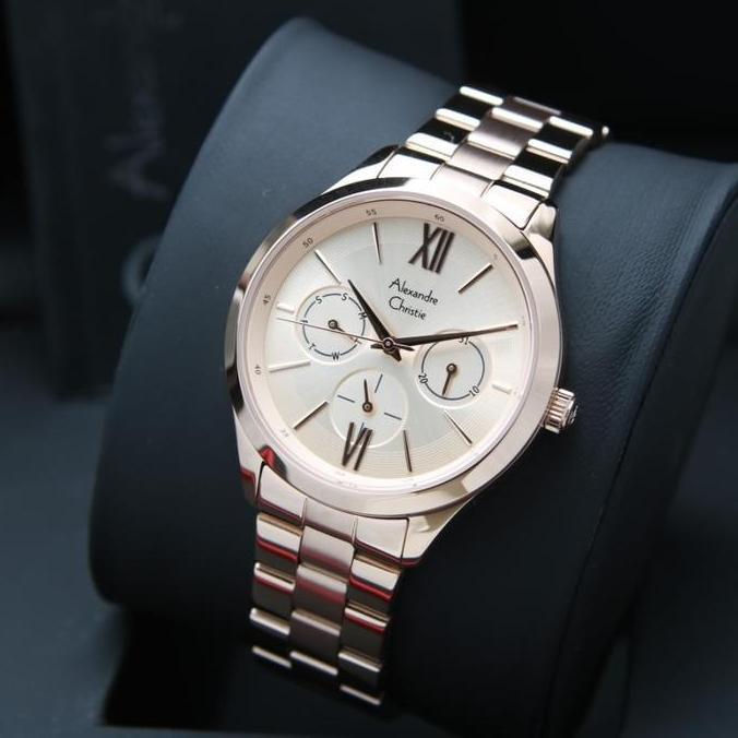 JAM TANGAN WANITA ALEXANDRE CHRISTIE AC 2796 AC2796 ROSE GOLD ORINAL