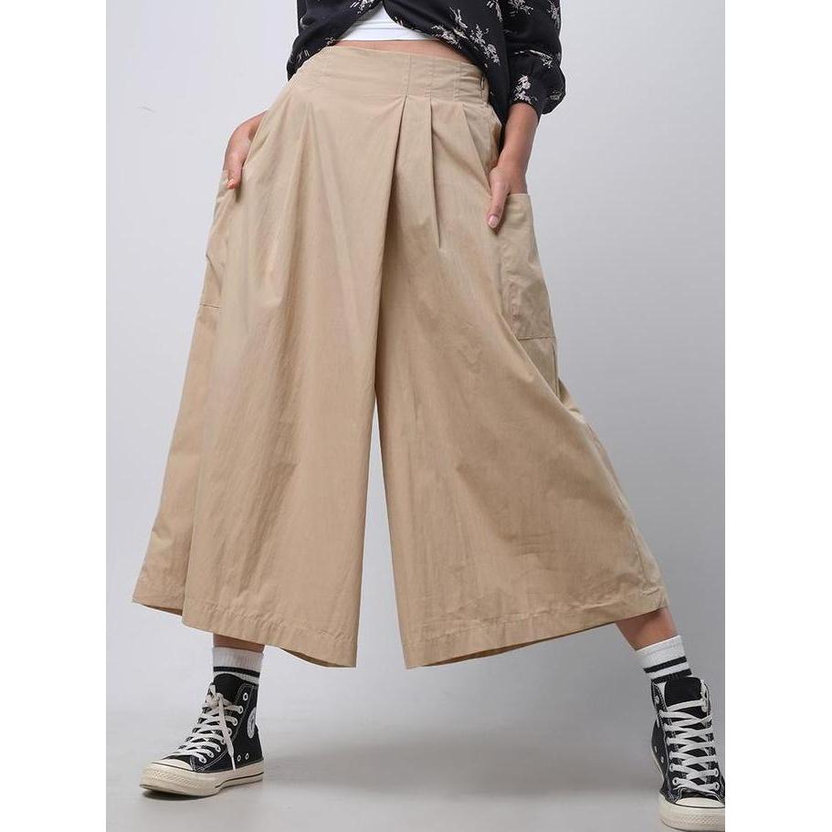 Logo Jeans Celana Kulot Ayara Khaki 43058L5KH