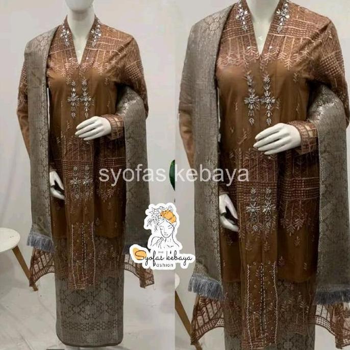 KEBAYA FLOY KARTINI SELENDANG || KEBAYA FLOY KARTINI || KEBAYA TUNIK || KEBAYA PESTA || KEBAYA MODER
