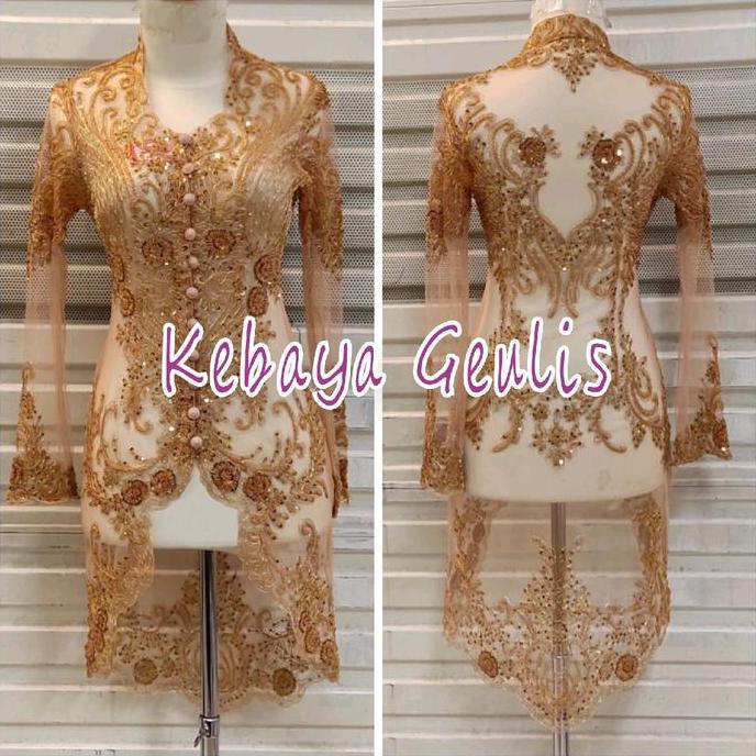 kebaya pesta merah cabe