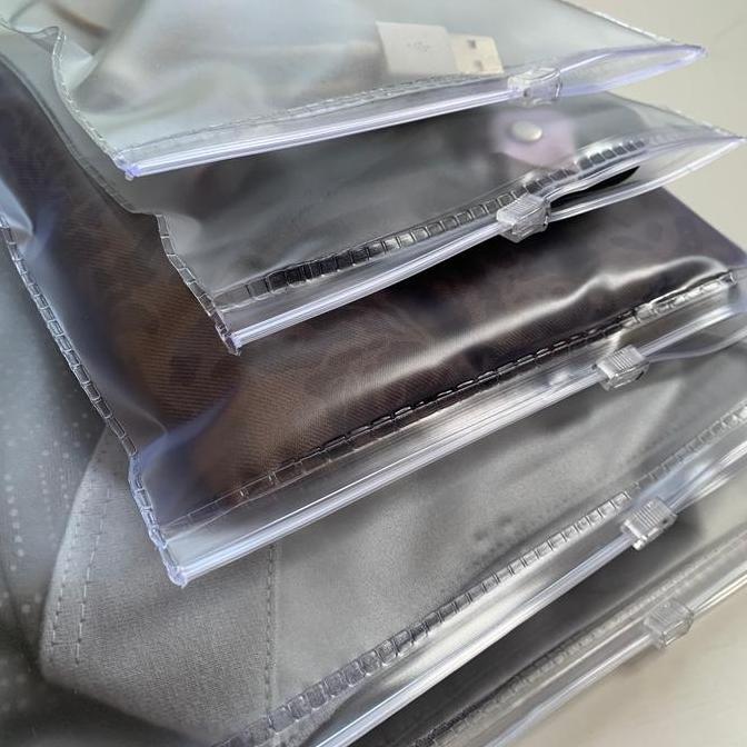 Harga Per (100 pcs) Pouch Mika Krudung / Packaging Mika / Pouch Mika Custom Zipper Plastik Putih