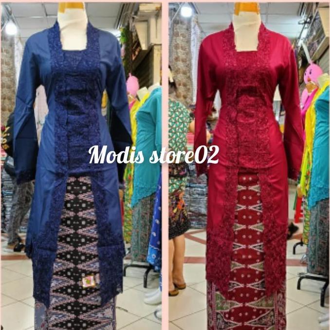 one set kebaya encim Premium lengan panjang kebaya/wisuda/kondangan
